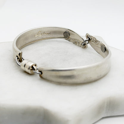 Leilani 1961 with Tanzanite, Two-Part Spoon Bracelet, Vintage Spoon Handle, Vintage Spoon Bracelet with Purple Rivet Bracelets callistafaye