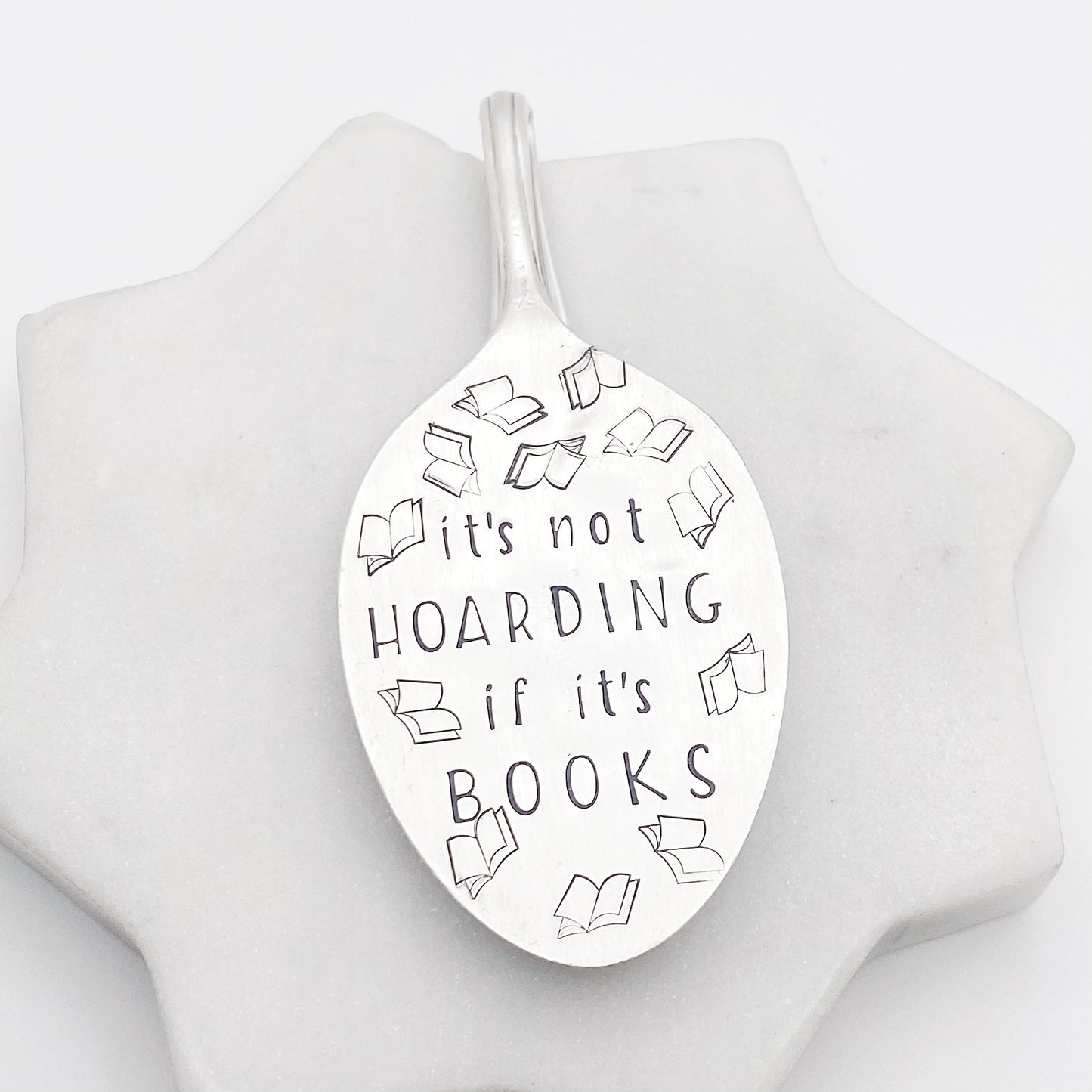 It's Not Hoarding if it's Books, Vintage Spoon Bookmark Bookmarks callistafaye   