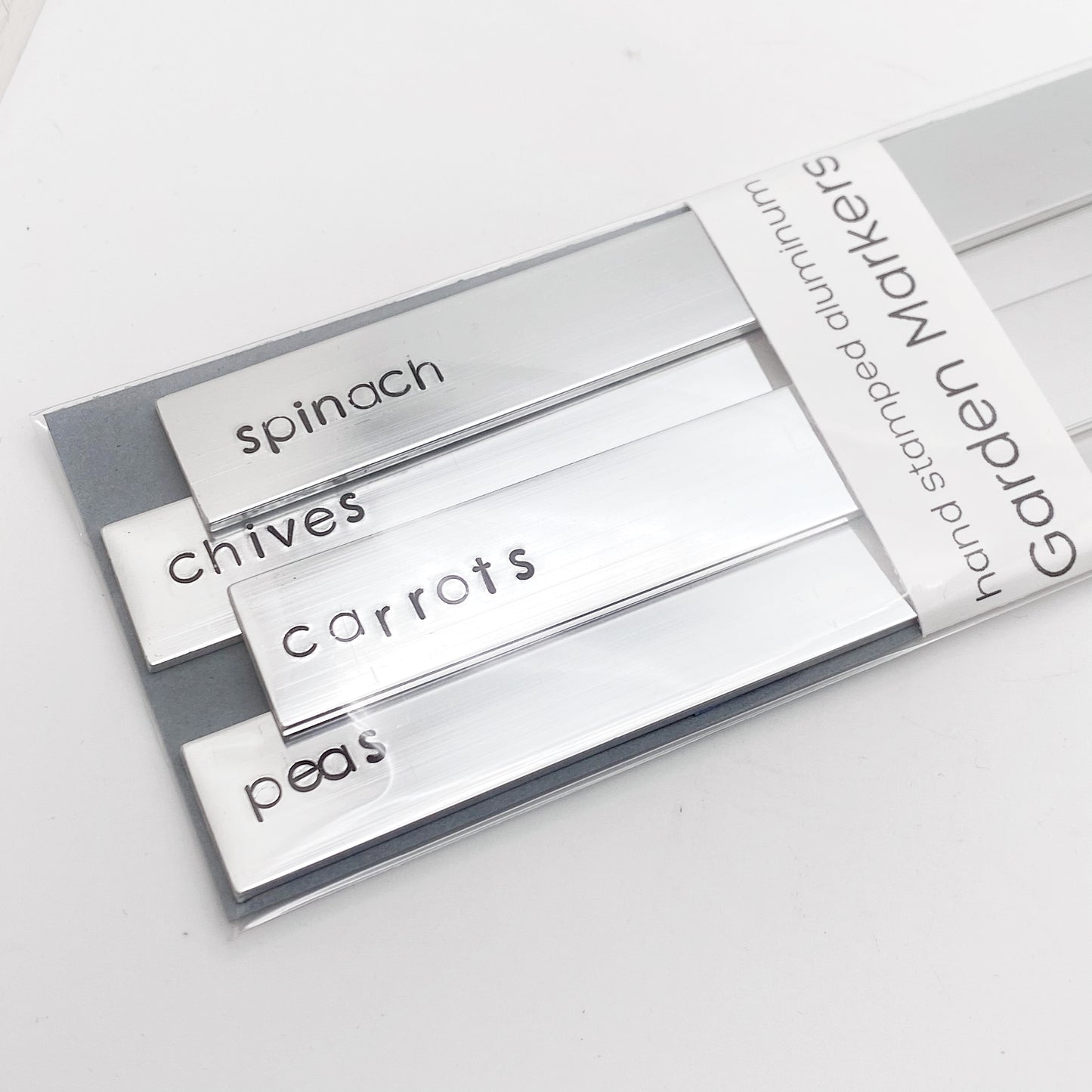 Large Garden Markers BUNDLE • Hand Stamped Aluminum Plant Stake callistafaye