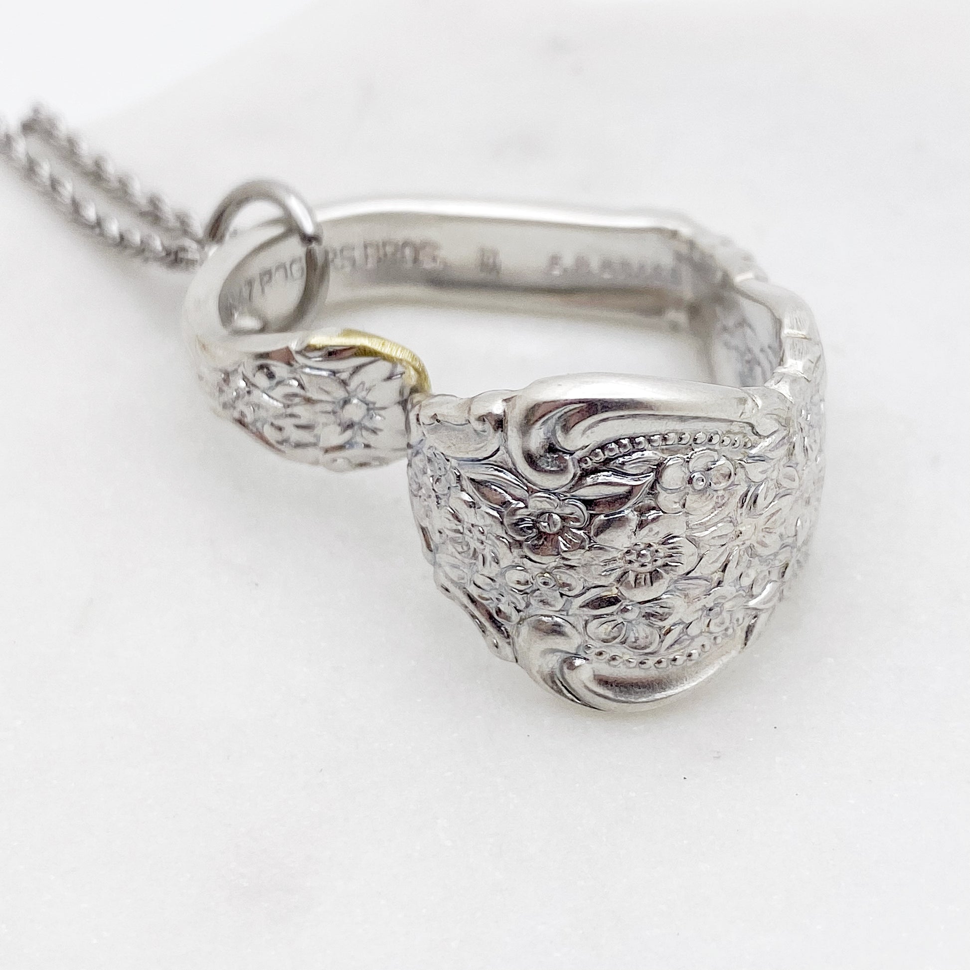 Silver Renaissance 1971, RARE Floating Heart, Vintage Spoon Jewelry Hearts callistafaye   