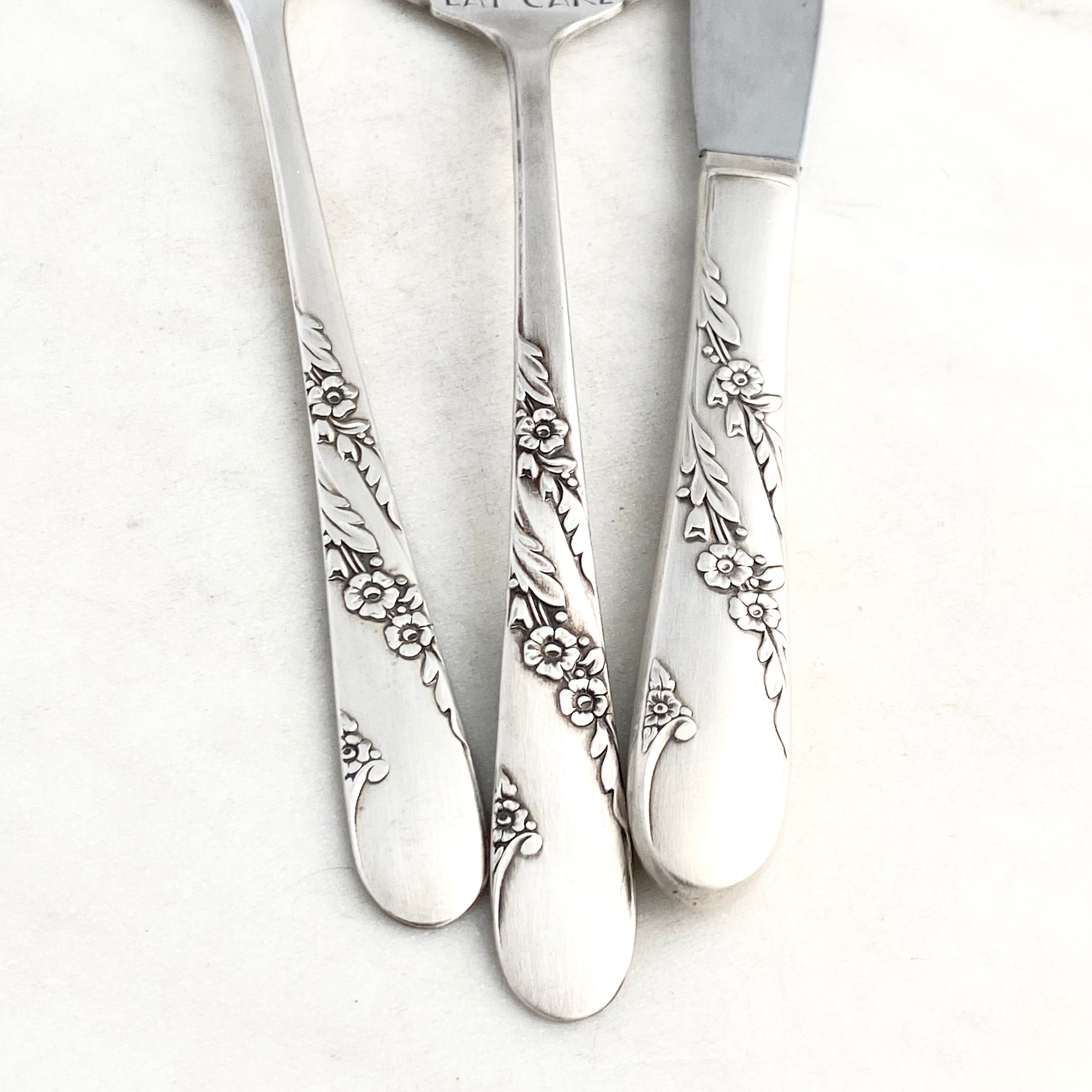 Bridal Wreath 1950, Serving Set 2, Hand Stamped Vintage Serving Sets & Pieces Serving Set callistafaye   