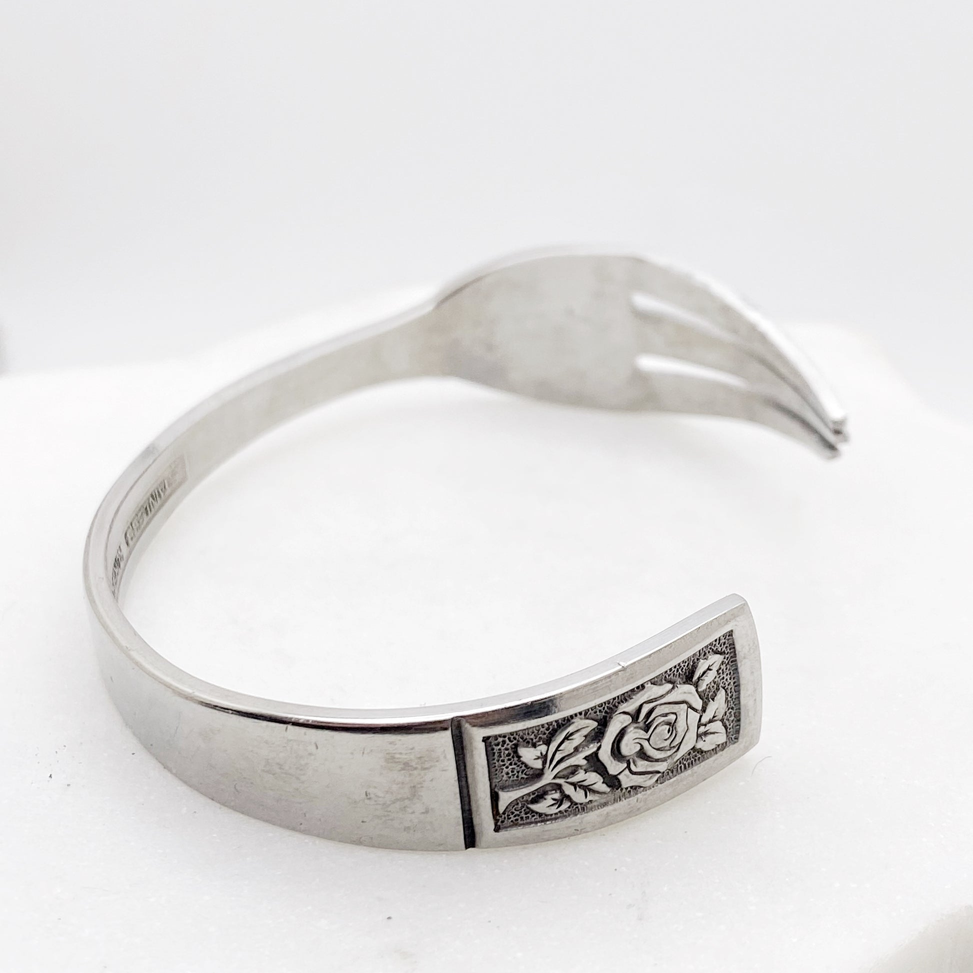 Silver Talisman, Cocktail Fork Cuff Bracelet, Vintage Seafood Fork Bracelet Bracelets callistafaye   