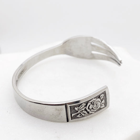 Silver Talisman, Cocktail Fork Cuff Bracelet, Vintage Seafood Fork Bracelet Bracelets callistafaye   