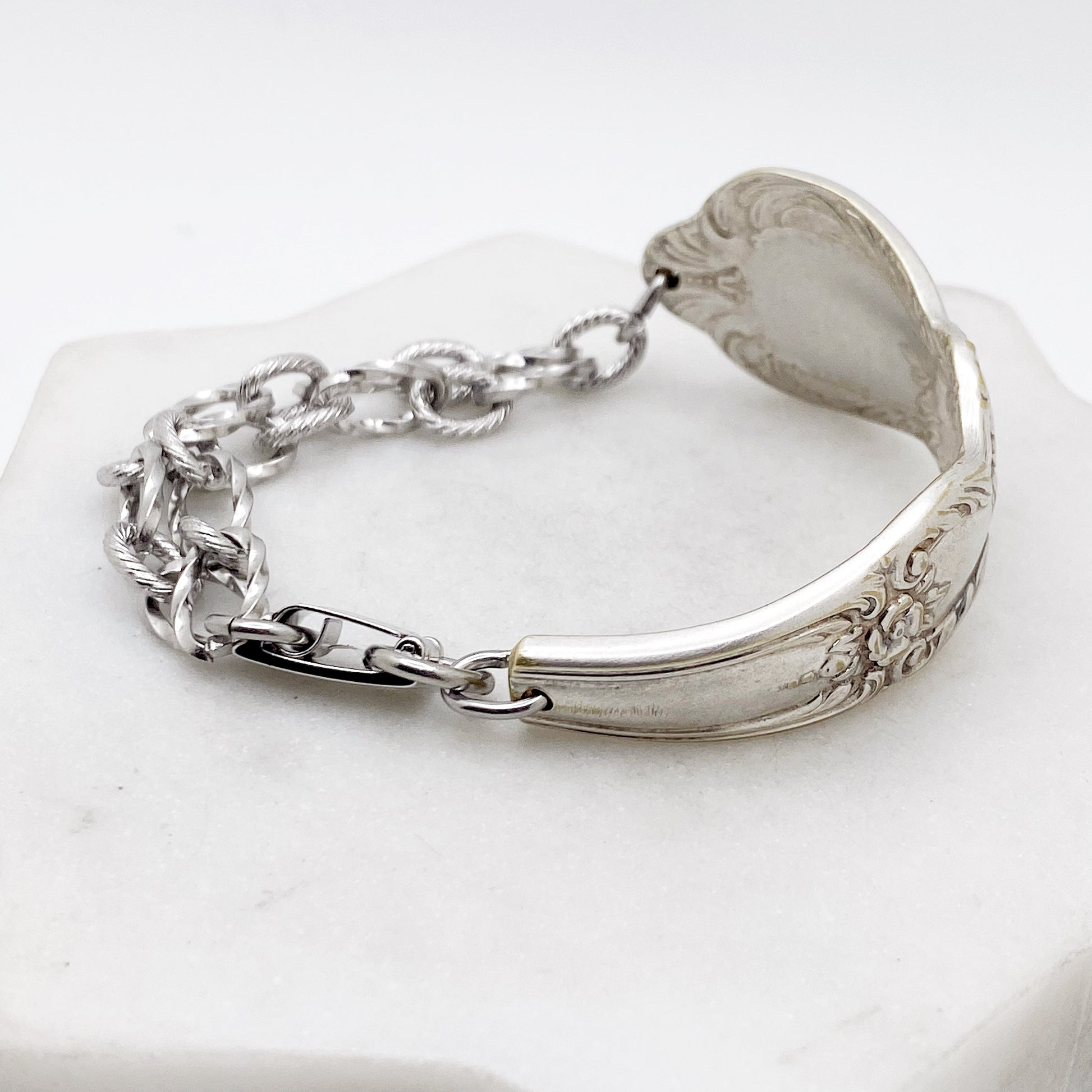 Heritage 1953, Half Chain Bracelet, Vintage Spoon Handle, Antique Spoon Bracelet Bracelets callistafaye   