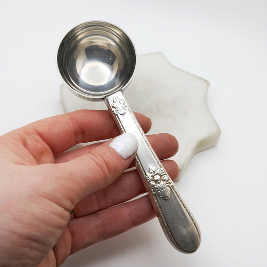 Adoration 1930, Coffee Measuring Spoon, Vintage Silverware Scoop