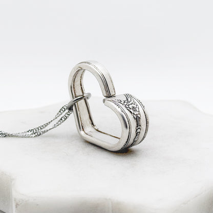 Milady 1940, Small Floating Heart, Vintage Spoon Jewelry Hearts callistafaye