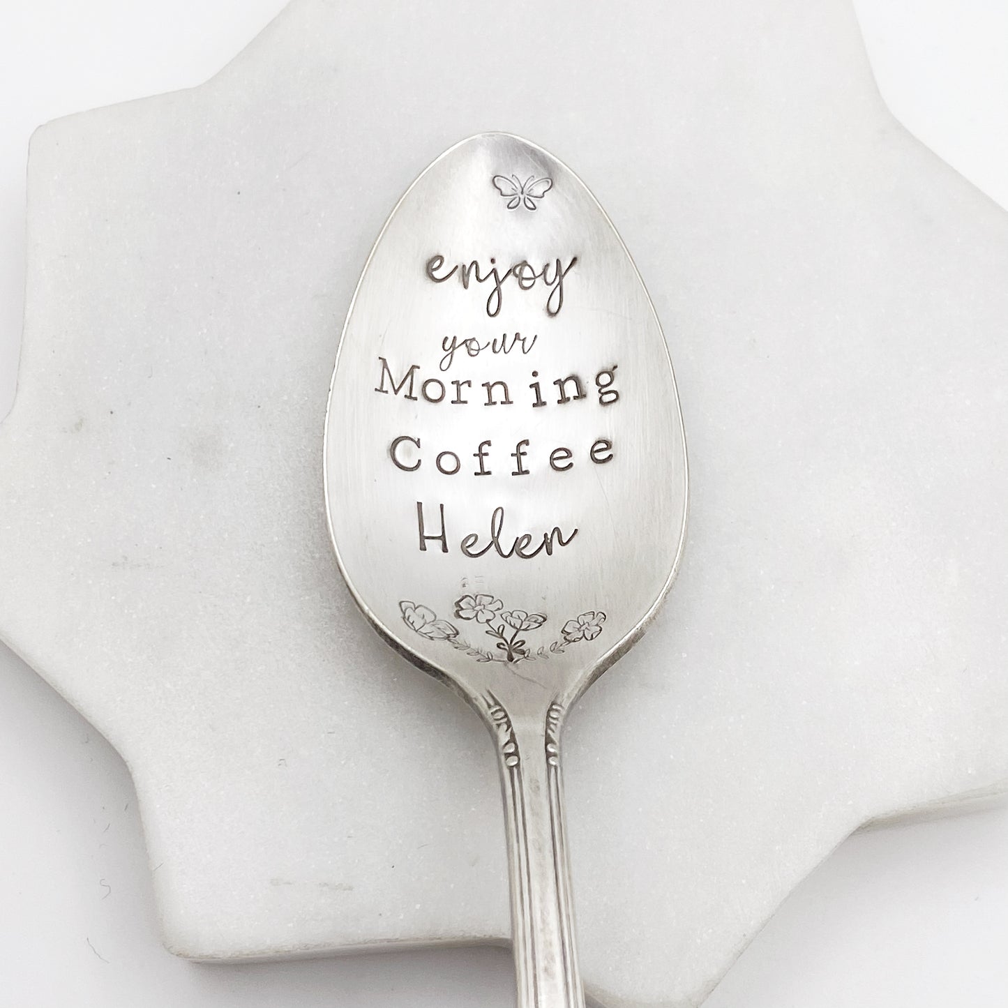 CUSTOM Hand Stamped Vintage Spoon Spoons callistafaye