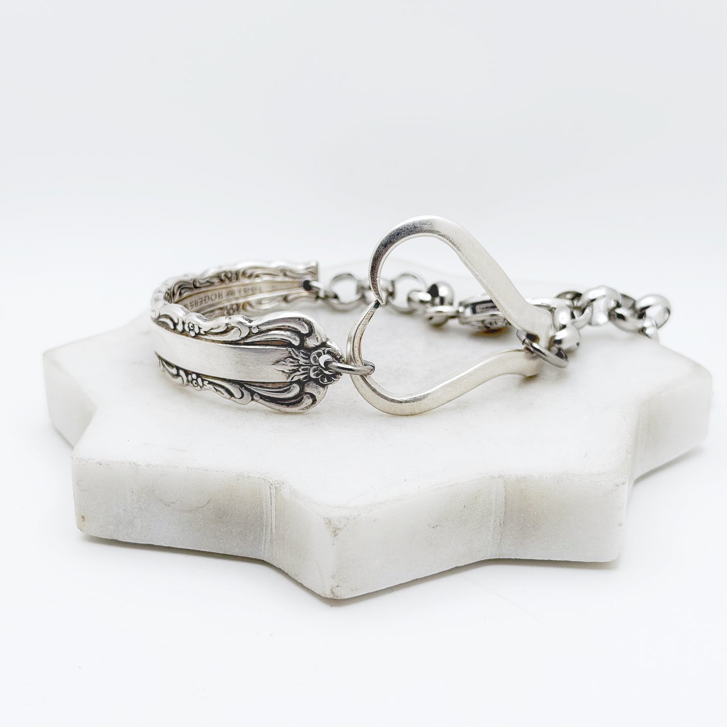 Bellfontaine 1973, RARE Curly Fork Heart Bracelet, Vintage Spoon Handle, Vintage Fork Bracelet Bracelets callistafaye