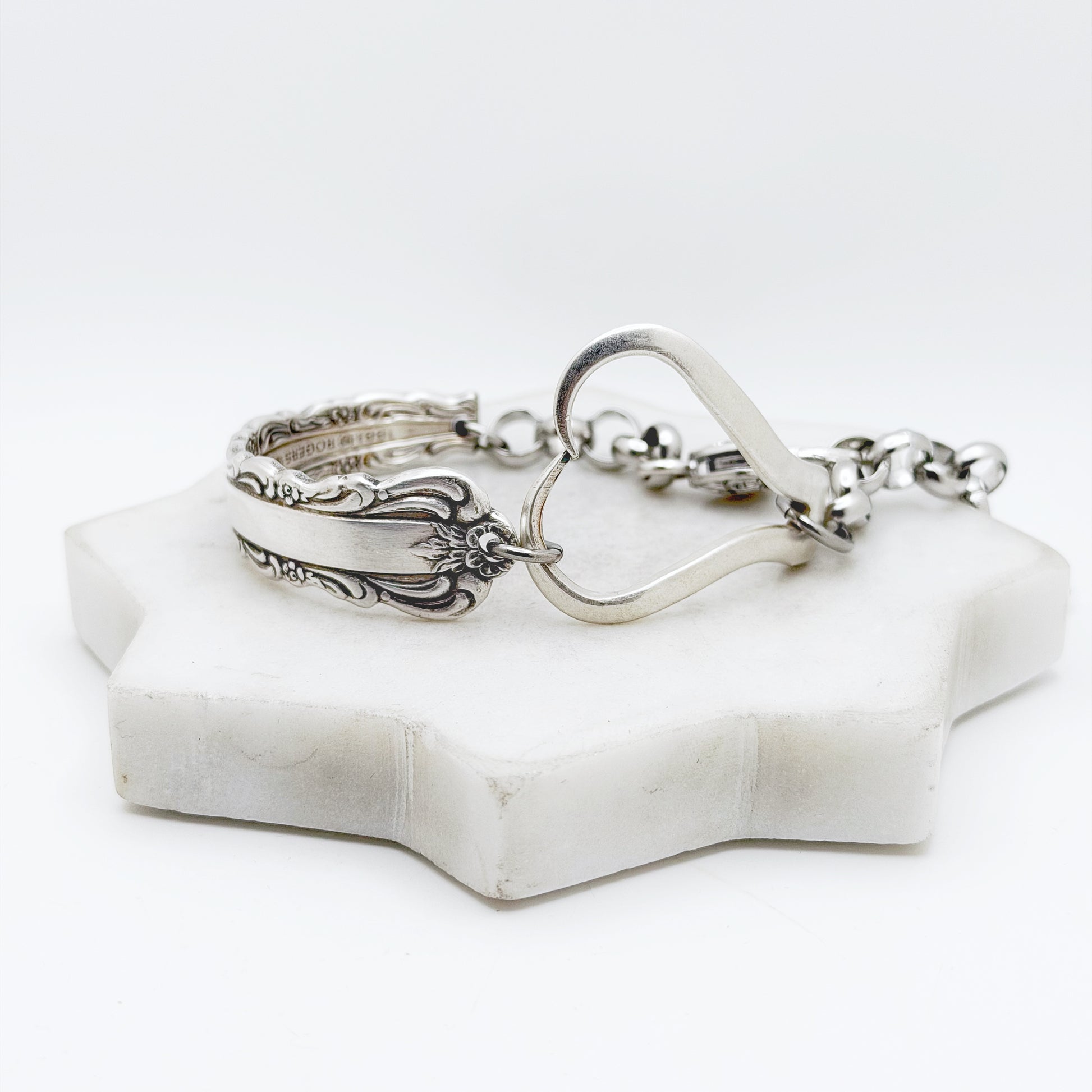 Bellfontaine 1973, RARE Curly Fork Heart Bracelet, Vintage Spoon Handle, Vintage Fork Bracelet Bracelets callistafaye