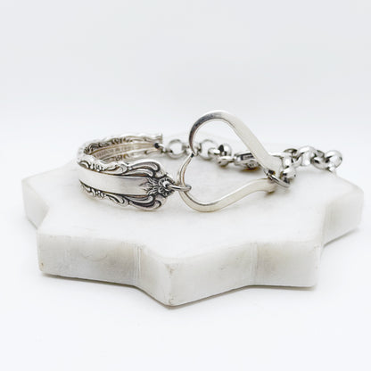 Bellfontaine 1973, RARE Curly Fork Heart Bracelet, Vintage Spoon Handle, Vintage Fork Bracelet Bracelets callistafaye