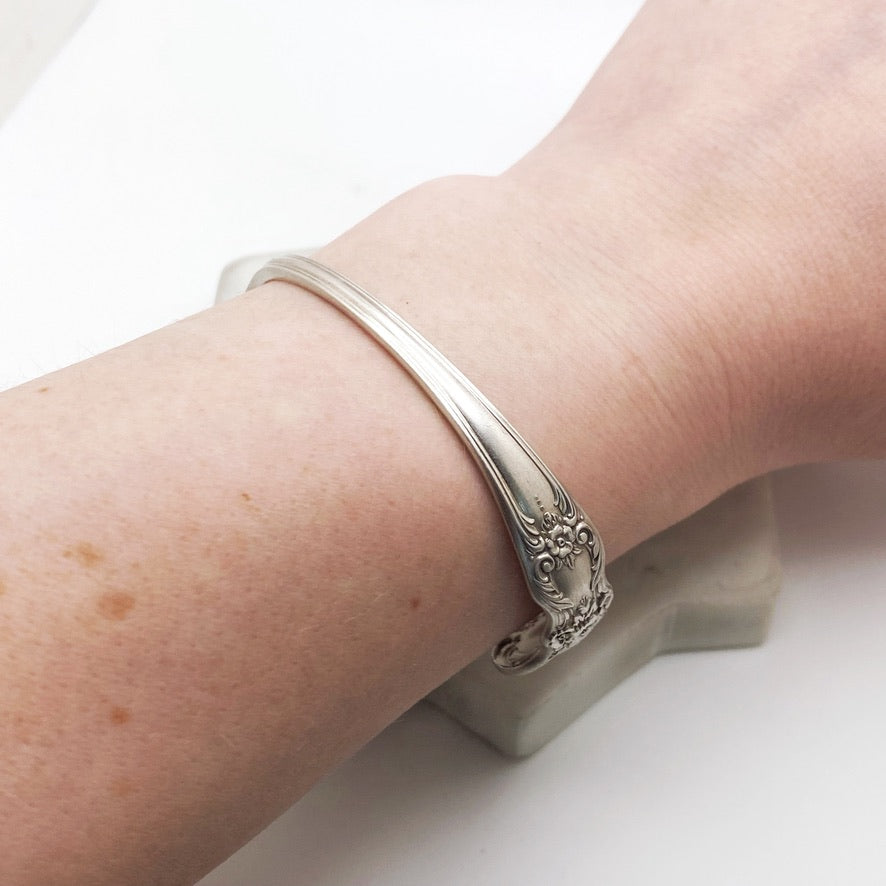 Heritage 1953, Cocktail Fork Cuff Bracelet, Hand Stamped Vintage Seafood Fork Bracelets callistafaye