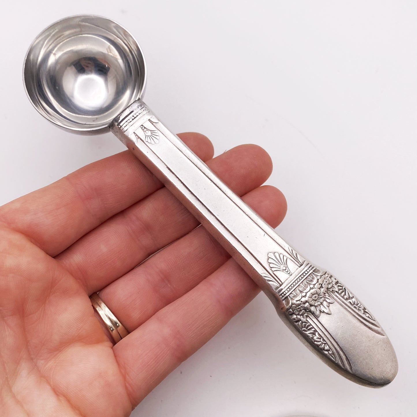 First Love 1937, Tea Measuring Spoon, Vintage Silverware Scoop Scoop callistafaye