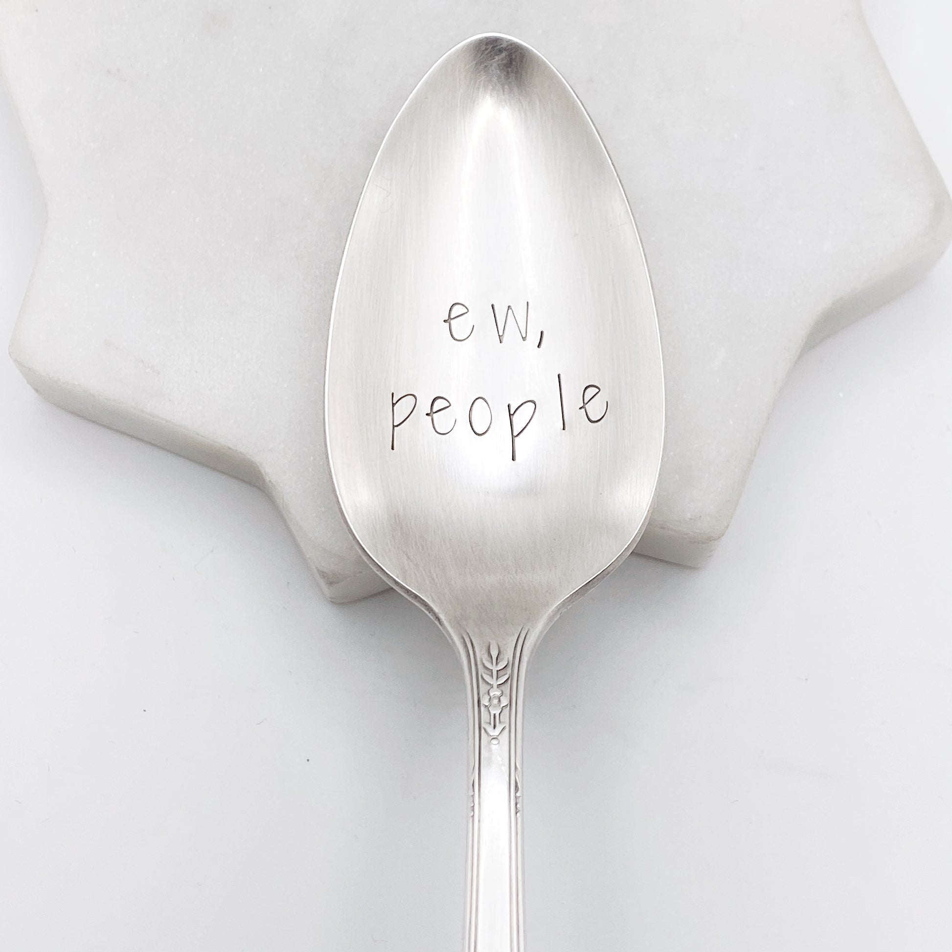 Ew People, Hand Stamped Vintage Spoon Spoons callistafaye   