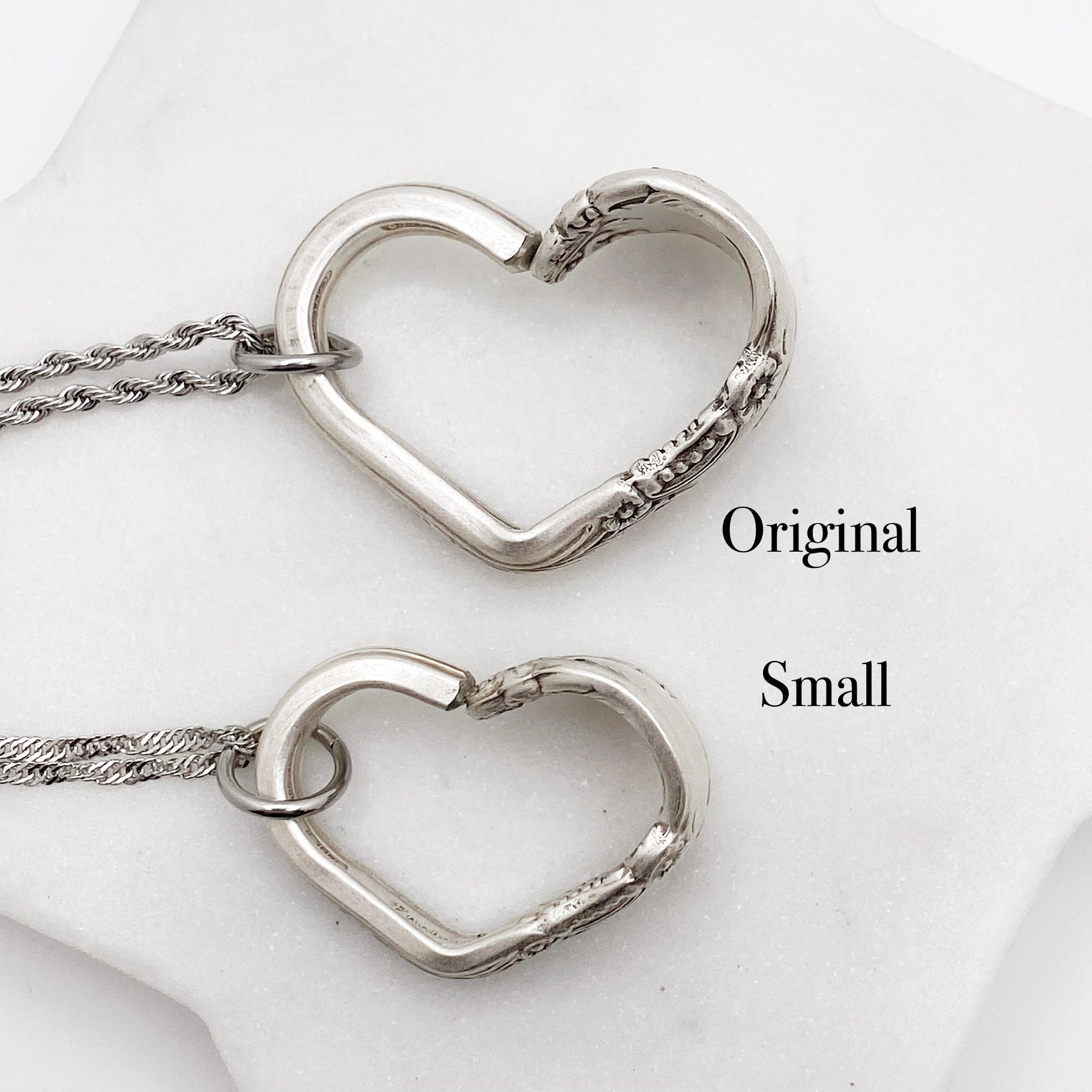 First Love 1937, Small Floating Heart, Vintage Spoon Jewelry Hearts callistafaye   