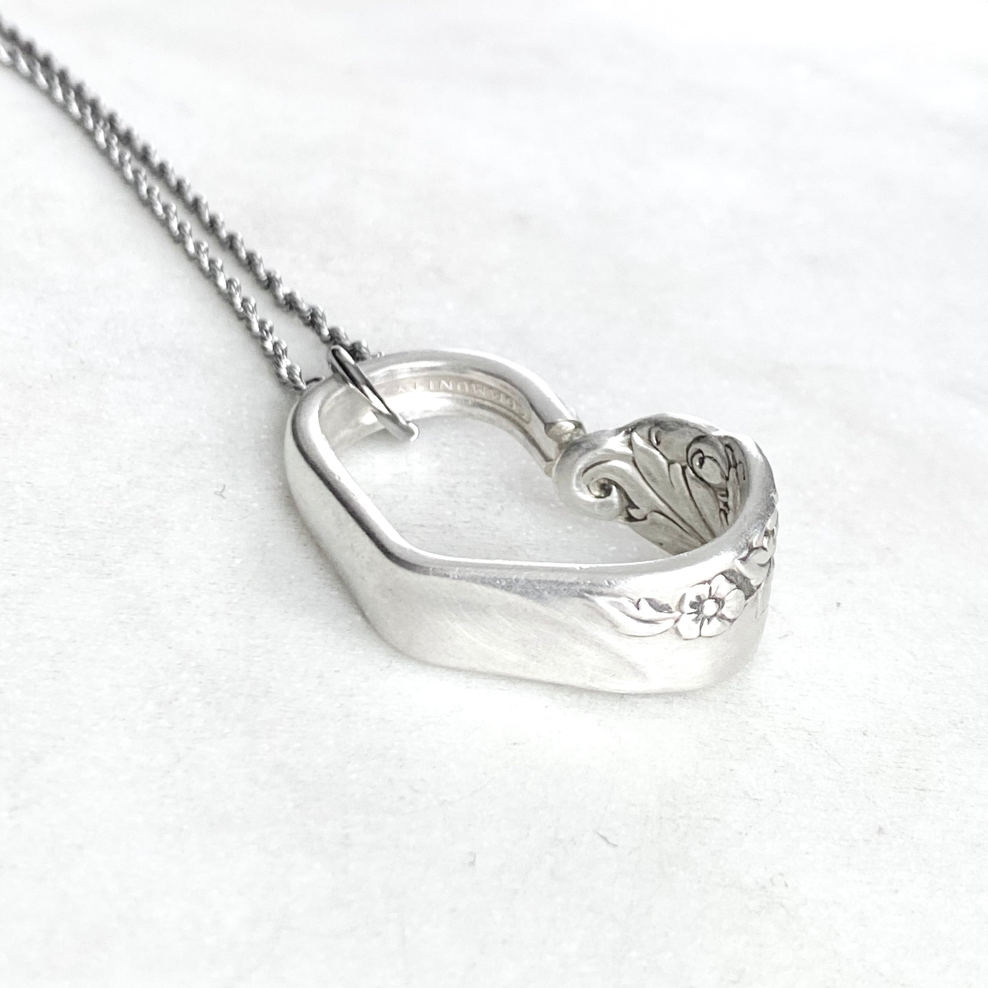 Evening Star 1950, Floating Heart, Vintage Spoon Jewelry Hearts callistafaye   