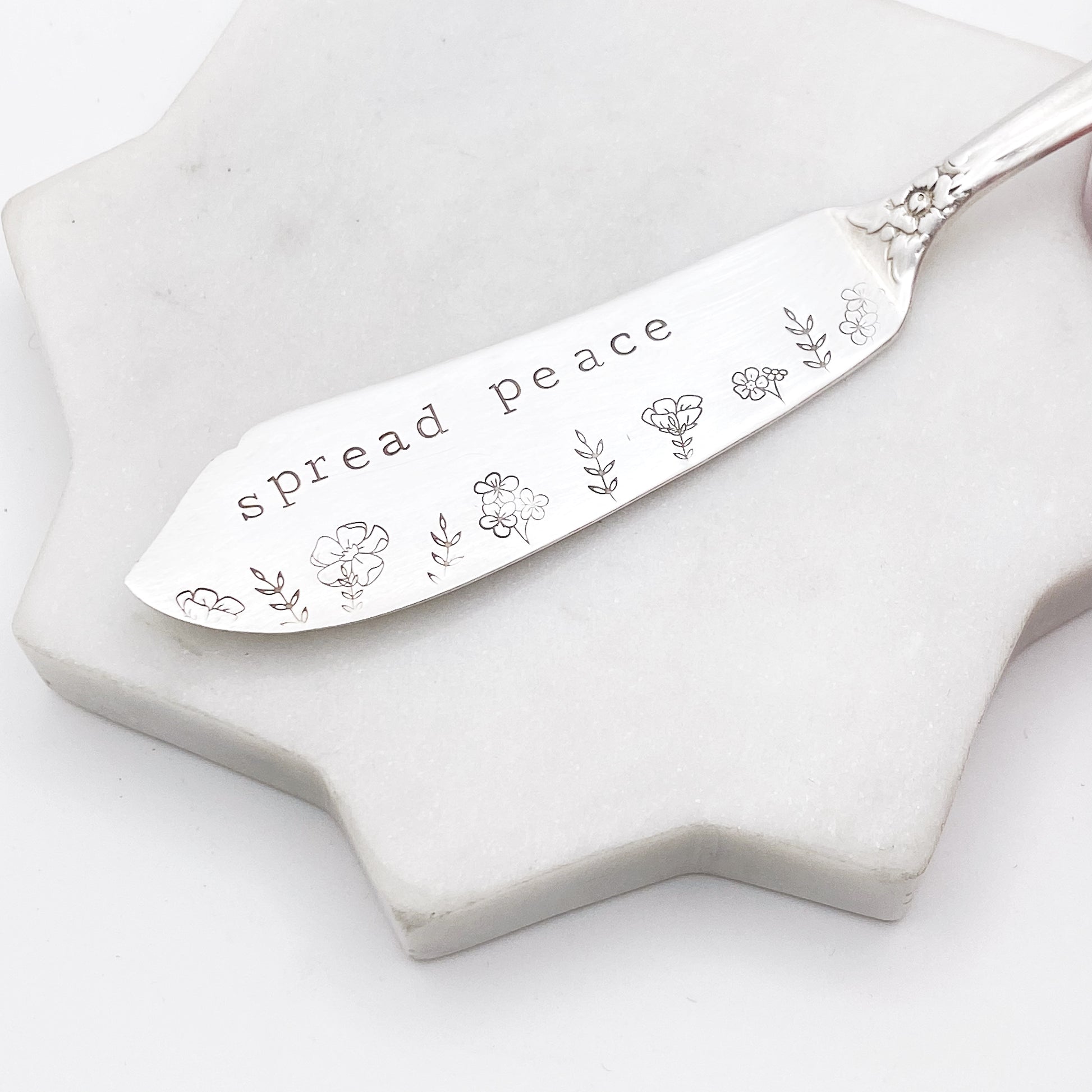 Spread Peace, Hand Stamped Vintage Spreader Spreaders callistafaye   