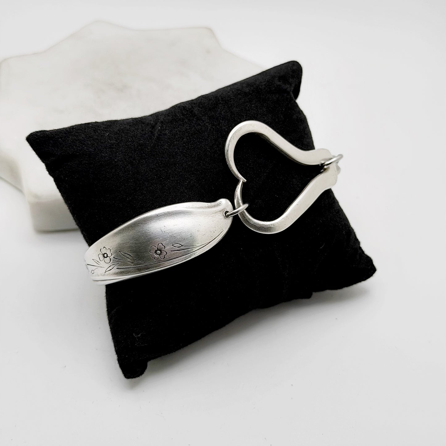 Springtime 1957, Curly Fork Heart Bracelet, Vintage Spoon Handle, Antique Fork Bracelet Bracelets callistafaye