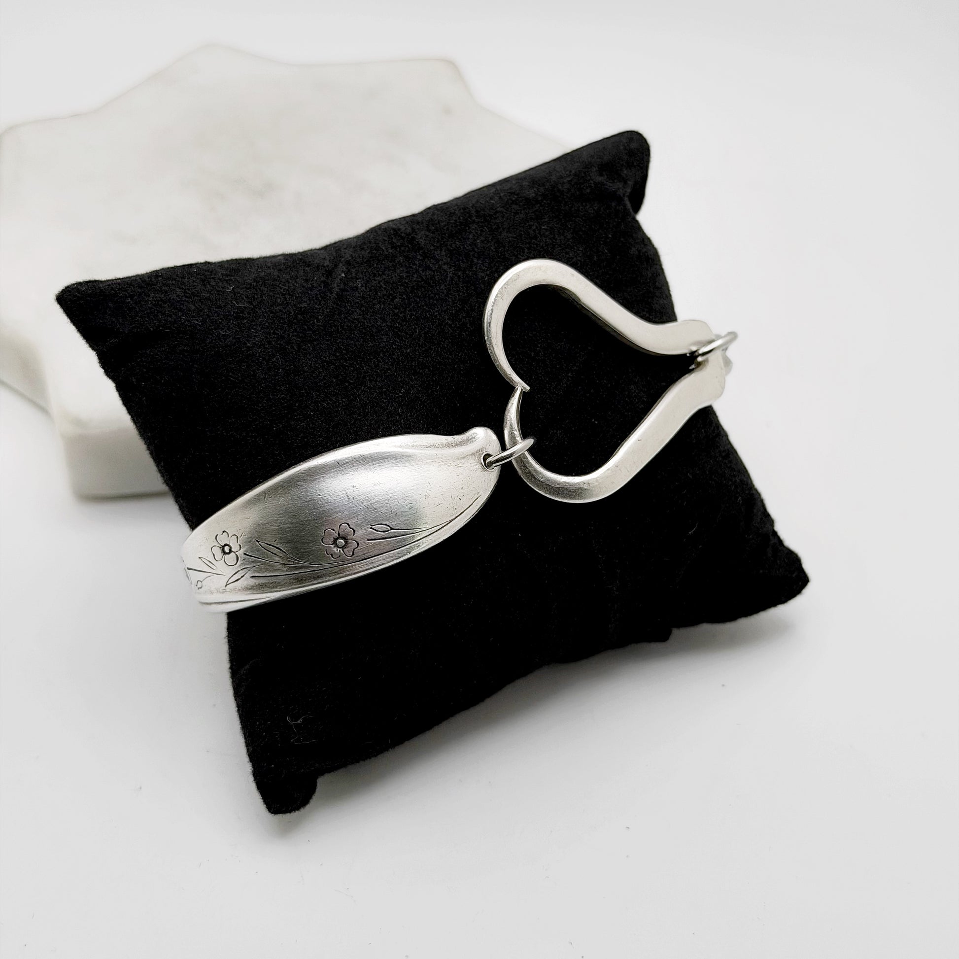 Springtime 1957, Curly Fork Heart Bracelet, Vintage Spoon Handle, Antique Fork Bracelet Bracelets callistafaye