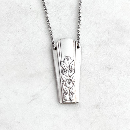 Rosalie 1938, Reclaimed Spoon Handle Pendant, Vintage Silver Necklace Necklaces callistafaye   