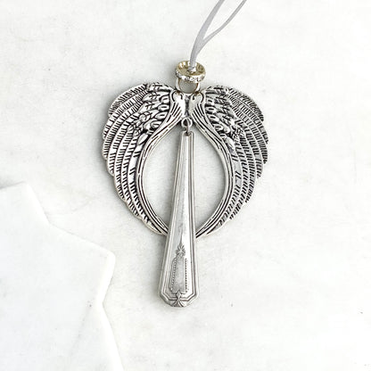 Large Angel Ornament, Shelton 1935, Hand Stamped Vintage Spoon Ornament Ornaments callistafaye   