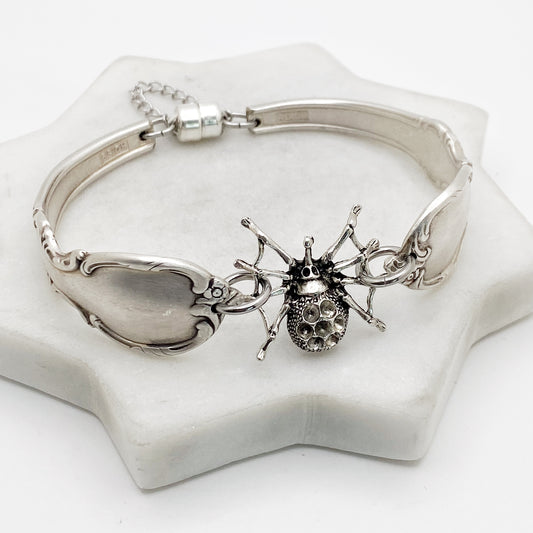 Reflection 1959 / Spider, Two-Part Spoon Bracelet, Vintage Spoon Handle, Antique Spoon Bracelet Bracelets callistafaye