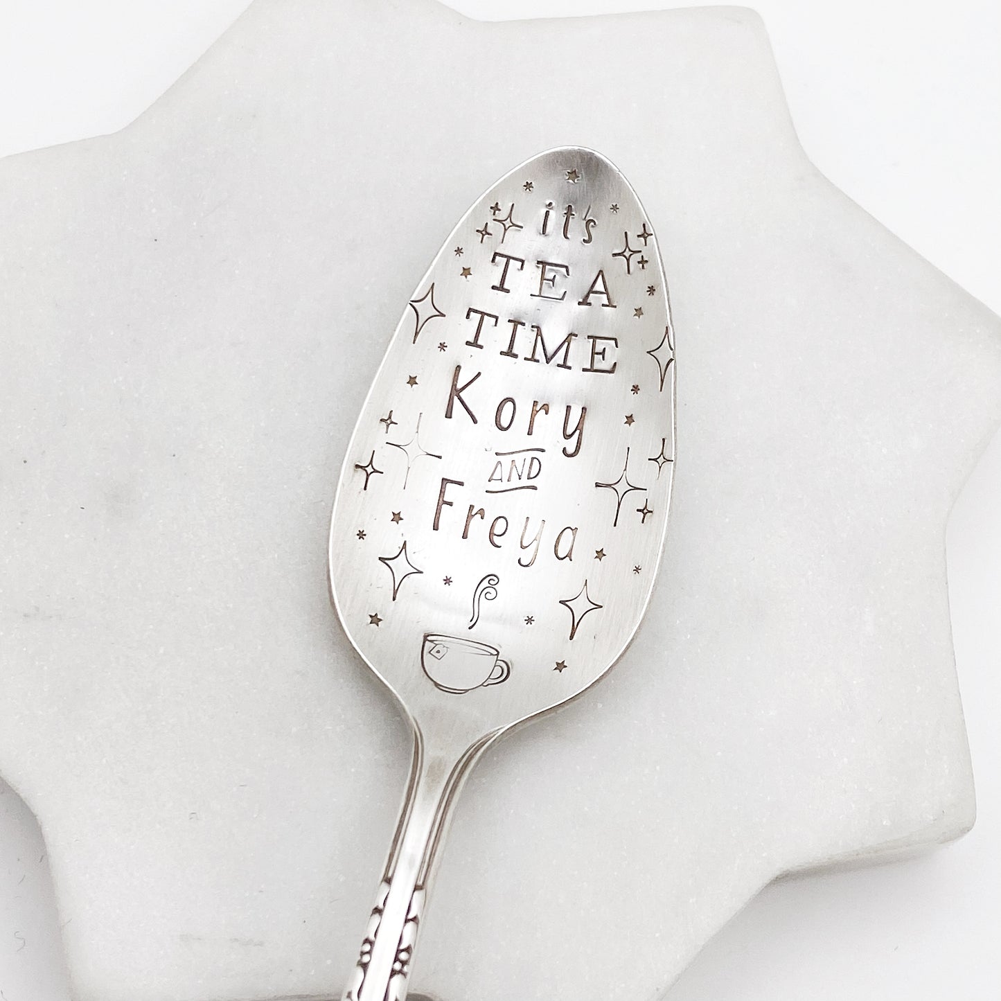 CUSTOM Hand Stamped Vintage Spoon Spoons callistafaye