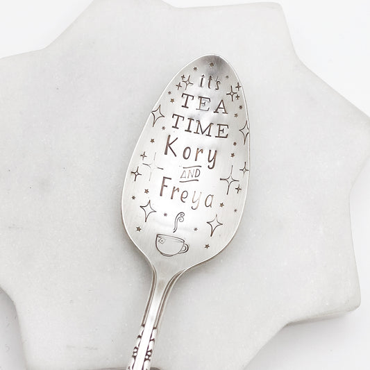 CUSTOM Hand Stamped Vintage Spoon Spoons callistafaye   