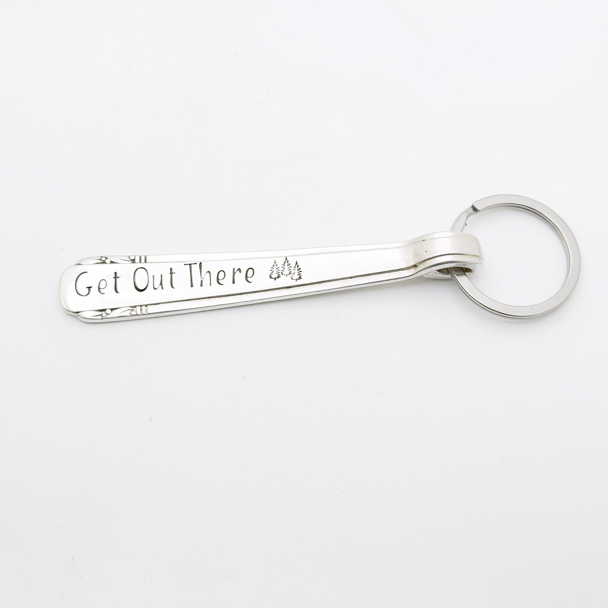 Get Out There, Spoon Handle Keychain Keychains callistafaye