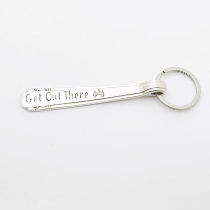 Get Out There, Spoon Handle Keychain Keychains callistafaye