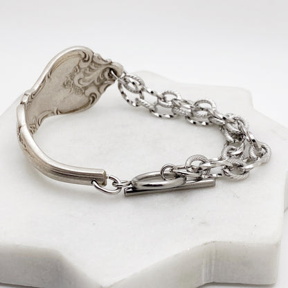 Orleans 1964, Half Chain Bracelet, Vintage Spoon Handle, Antique Spoon Bracelet Bracelets callistafaye   