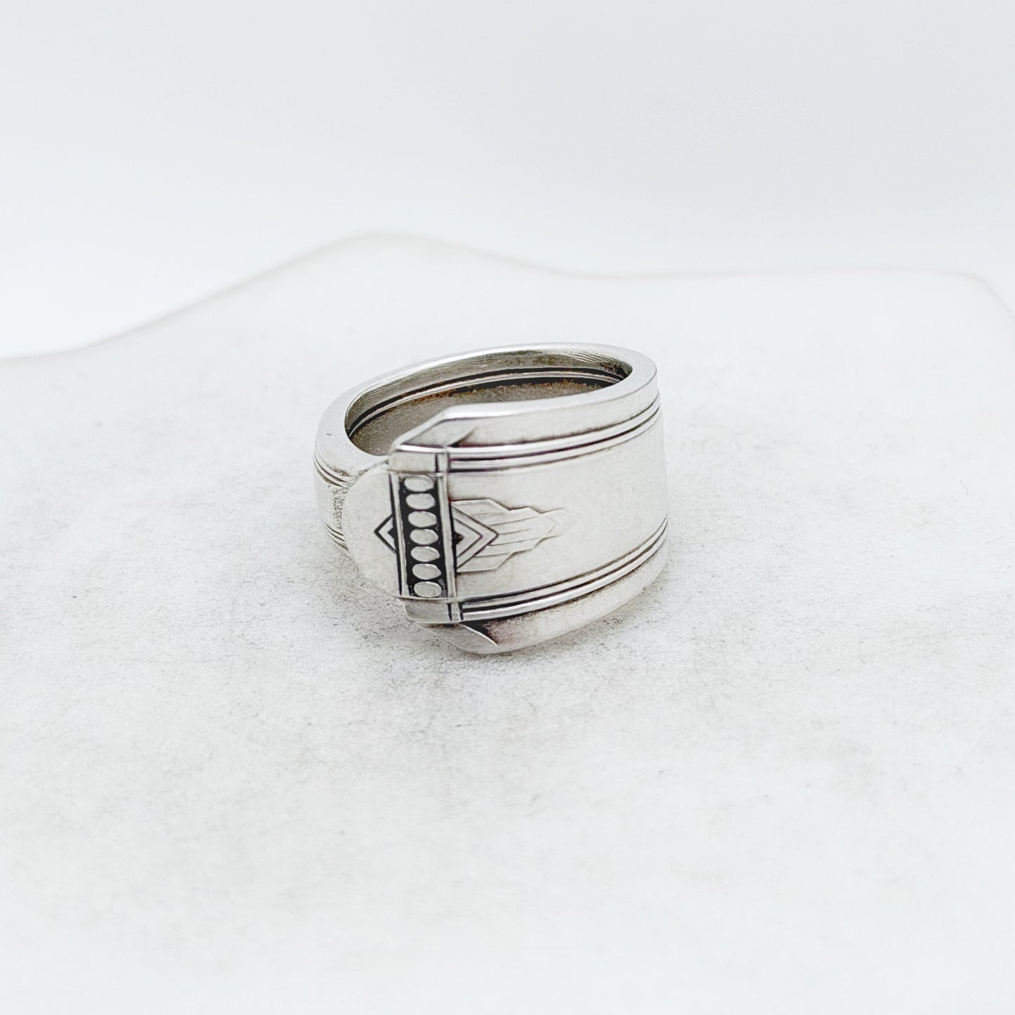 Barbara 1931, Custom Size Spoon Ring, Vintage Silverware Ring Rings callistafaye