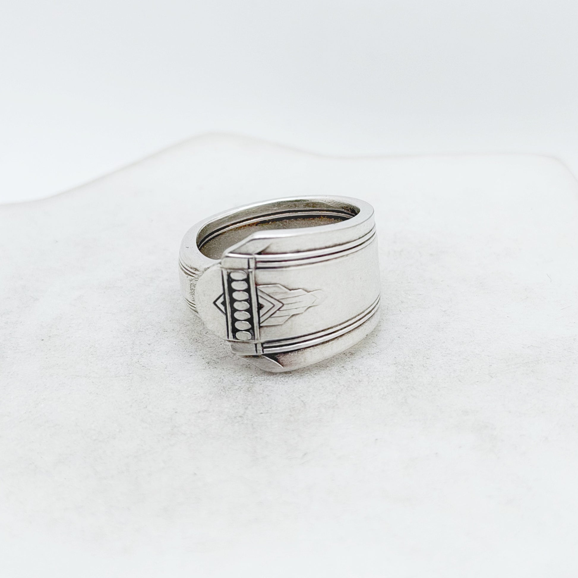 Barbara 1931, Custom Size Spoon Ring, Vintage Silverware Ring Rings callistafaye