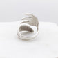 Sugar Tong Claw Ring, Adam 1917, Size 8.5, Spiral Ring, Vintage Spoon Ring Rings callistafaye   