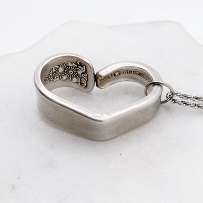 Spring Charm 1950, Floating Heart, Vintage Spoon Jewelry Hearts callistafaye   