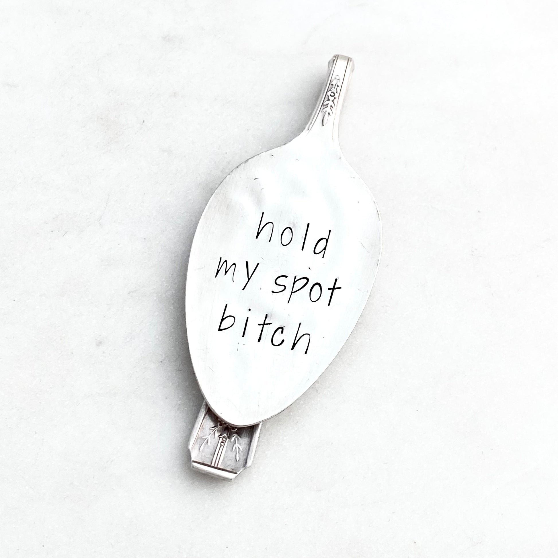 Hold My Spot Bitch, Vintage Spoon Bookmark Bookmarks callistafaye   