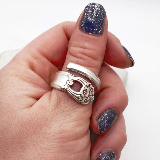 Eternally Yours 1941, Custom Size Spiral Spoon Ring, Vintage Spoon Ring Rings callistafaye   