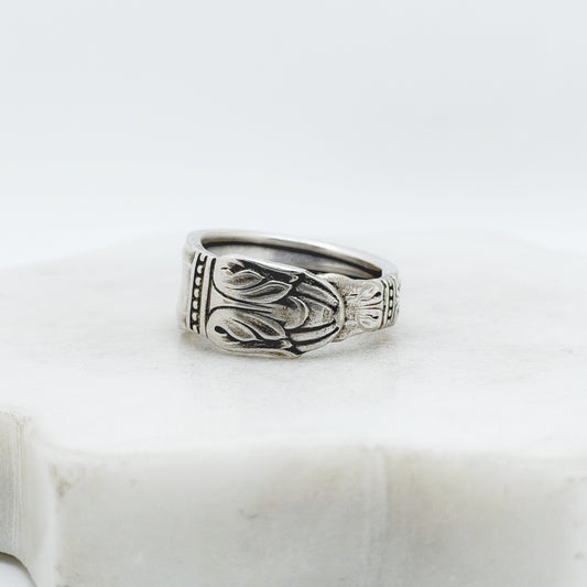 Danish Princess 1938, Size 8, RARE Spoon Ring, Vintage Spoon Ring Rings callistafaye