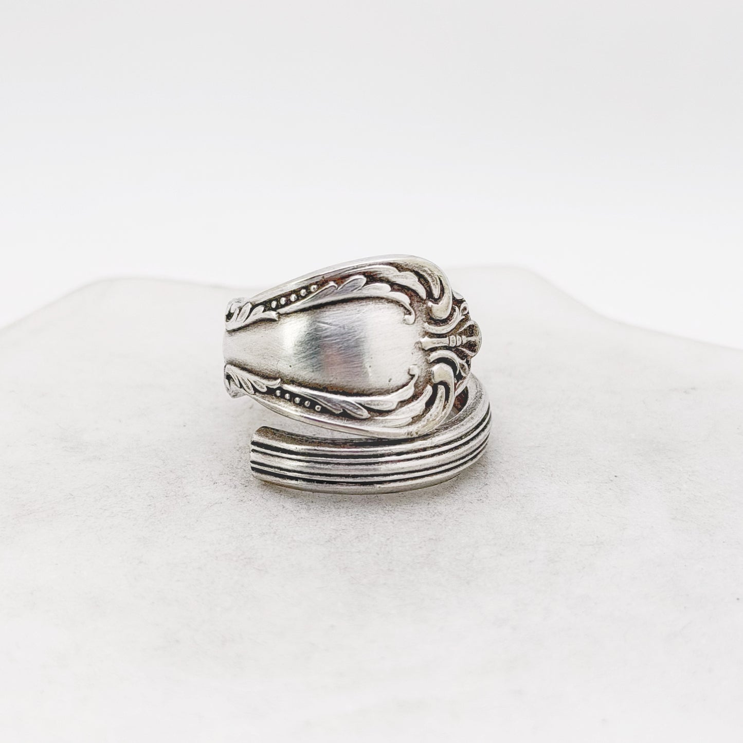 Chalice Harmony 1958, Size 8.5, Spiral Ring, Vintage Spoon Ring Rings callistafaye