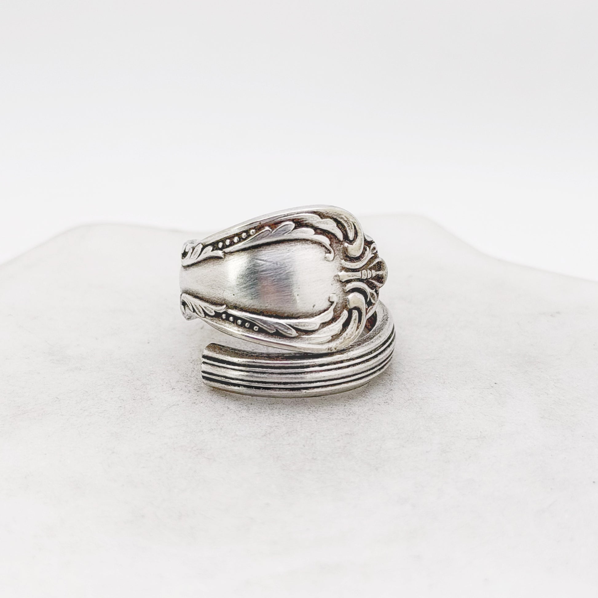 Chalice Harmony 1958, Size 8.5, Spiral Ring, Vintage Spoon Ring Rings callistafaye