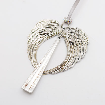 Large Angel Ornament, East 1962, Hand Stamped Vintage Spoon Ornament Ornaments callistafaye