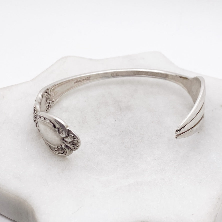 Heritage 1953, Cocktail Fork Cuff Bracelet, Hand Stamped Vintage Seafood Fork Bracelets callistafaye