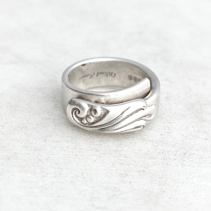 Wind Song 1955, Size 8, Spiral Ring, Vintage Spoon Ring Rings callistafaye   