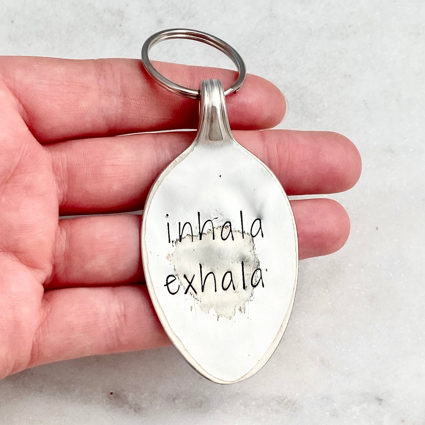 CUSTOM Hand Stamped Vintage Spoon Keychain Keychains callistafaye