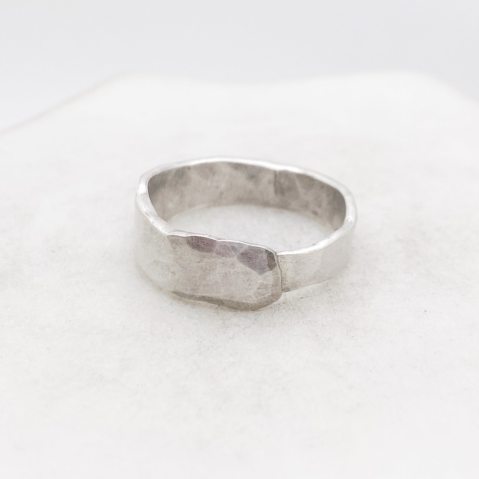 Fork Tine Ring, Hammered Stacking Ring, Reversible Ring Rings callistafaye