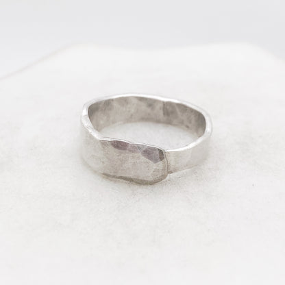 Fork Tine Ring, Hammered Stacking Ring, Reversible Ring Rings callistafaye