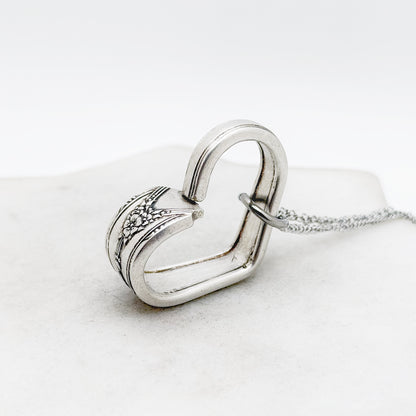 Milady 1940, Small Floating Heart, Vintage Spoon Jewelry Hearts callistafaye