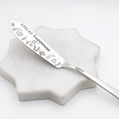 Spread Happiness, Hand Stamped Vintage Spreader Spreaders callistafaye