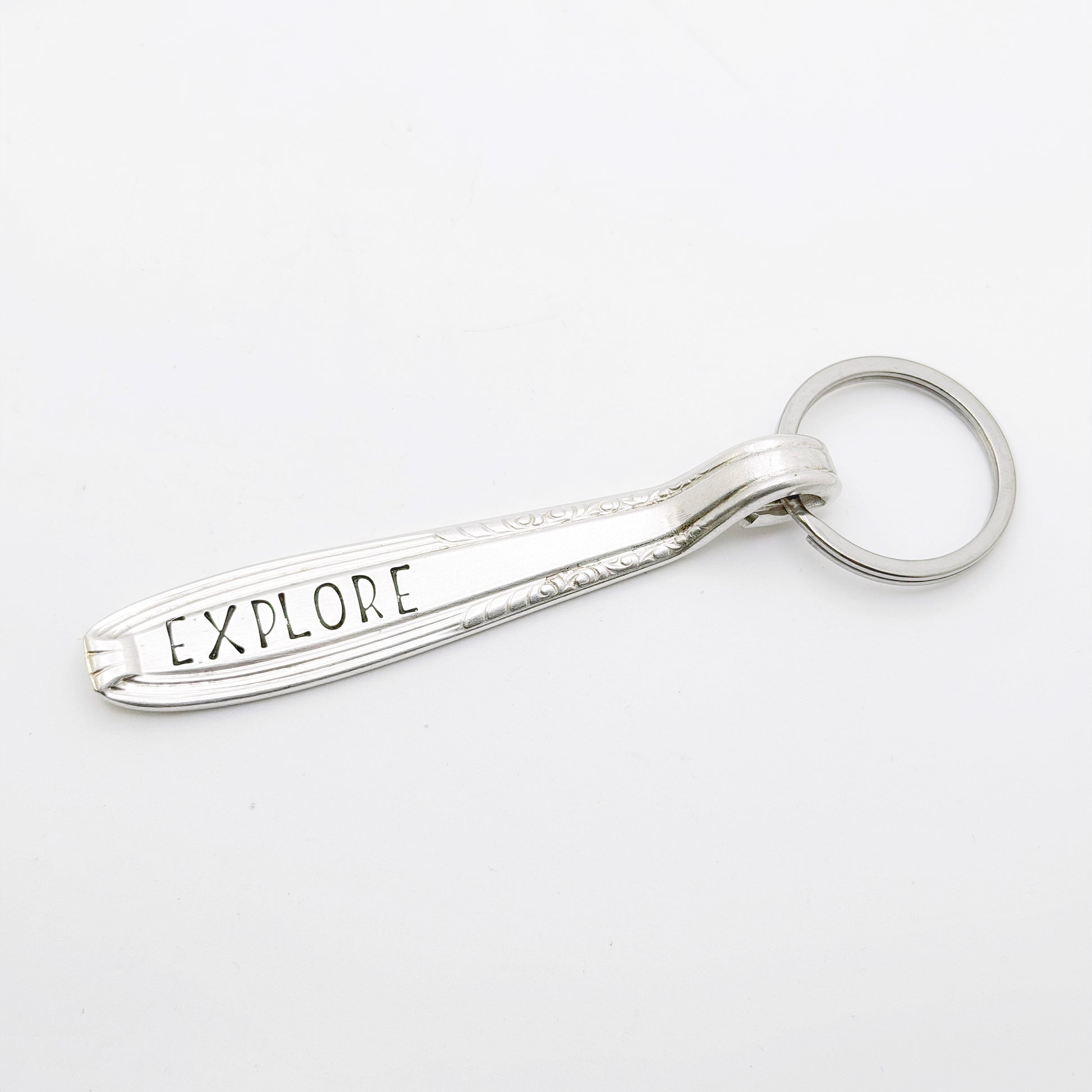 Explore, Spoon Handle Keychain Keychains callistafaye