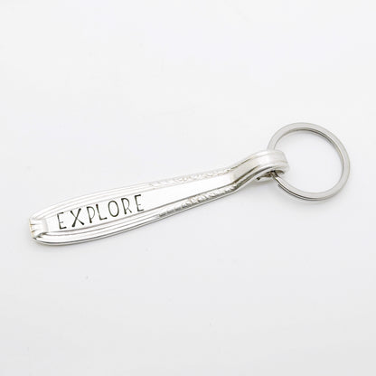 Explore, Spoon Handle Keychain Keychains callistafaye