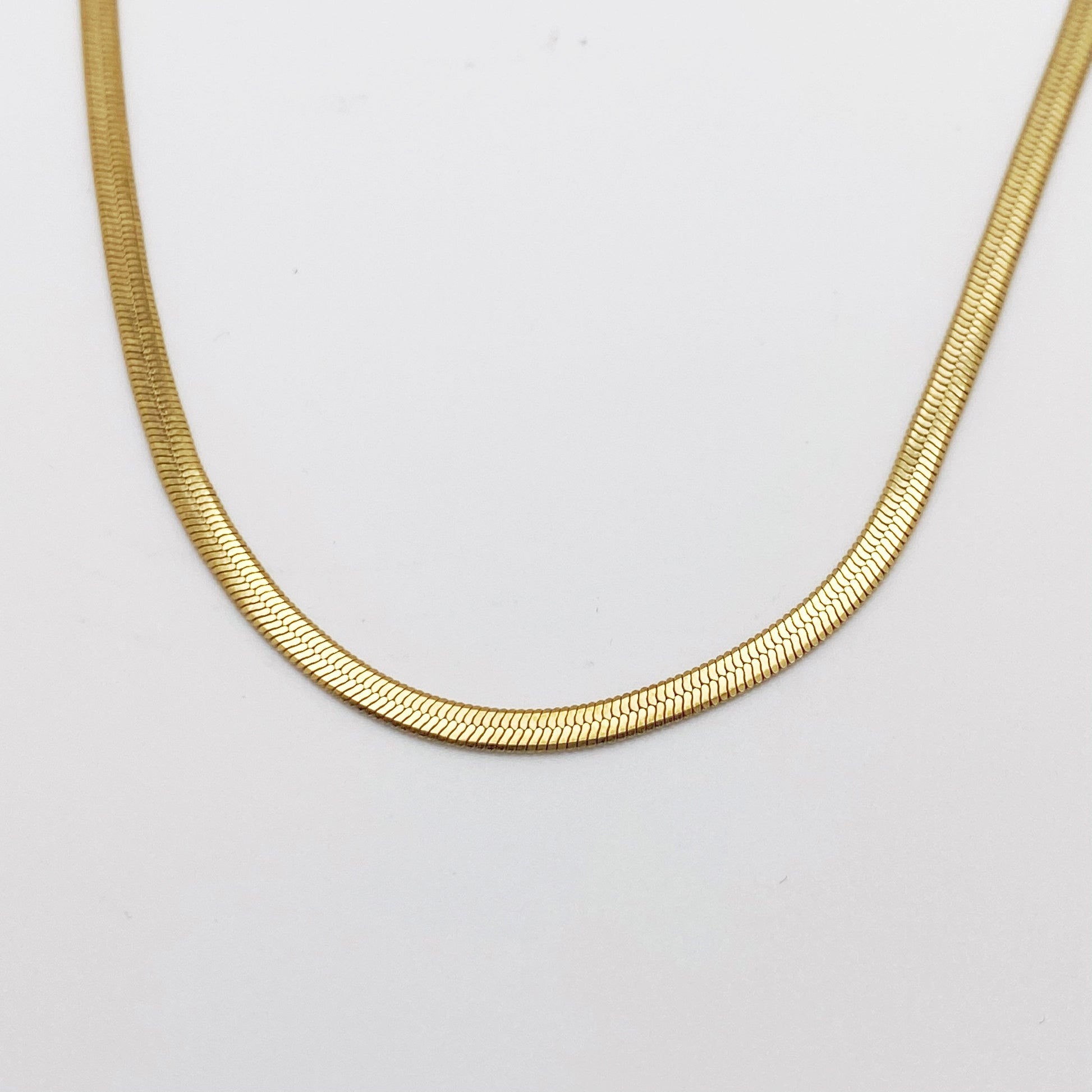 Herringbone Chain, Dainty Layering Necklace, Stainless Steel Jewelry, Minimalist Necklace, Waterproof Jewelry, Dainty Necklace Necklaces callistafaye   